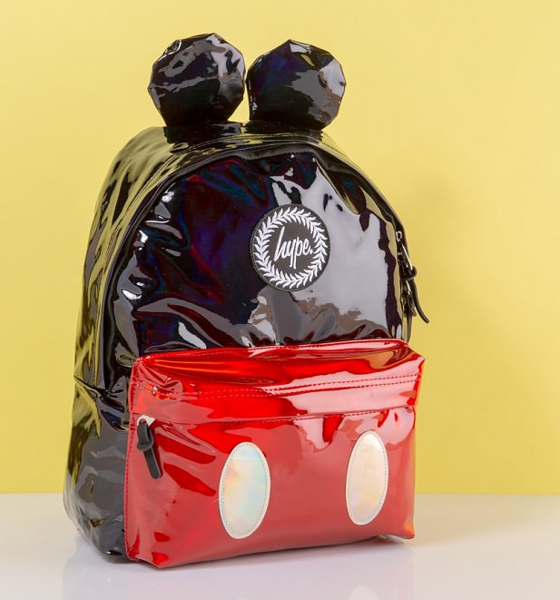 Disney Mickey Mouse Metallic Finish Backpack With Ears from Hype Disney Mickey Mouse Metallic Finish Backpack With Ears from Hype