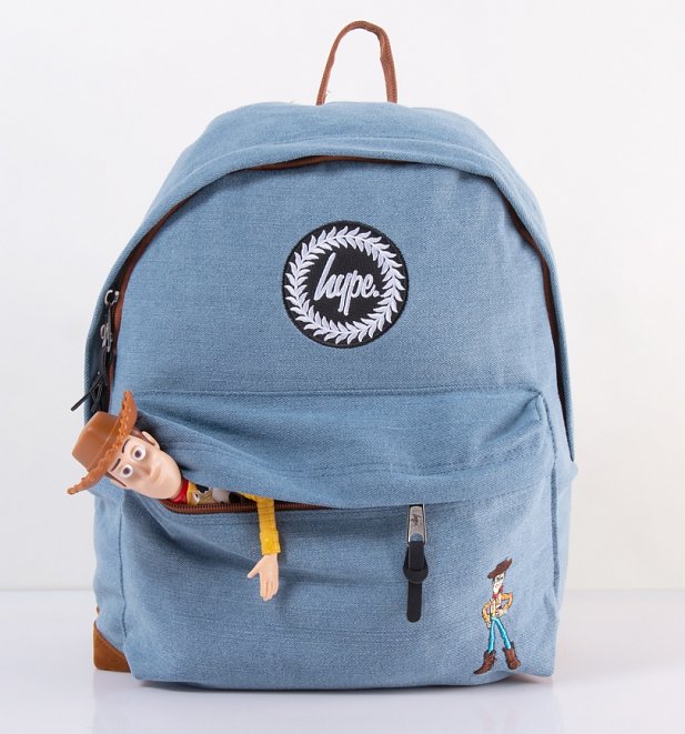 isney Pixar Toy Story Woody Denim Backpack from Hype