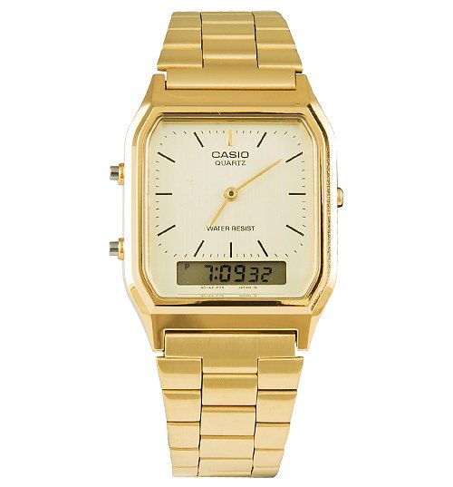 Gold Retro Dual Time Watch AQ-230GA-9DMQYES from Casio