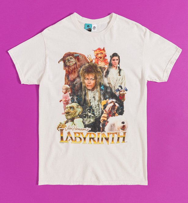 Labyrinth Character Montage Natural T-Shirt Labyrinth Character Montage Natural T-Shirt