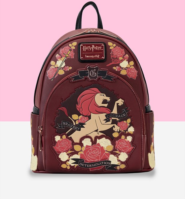 Loungefly Warner Brothers Harry Potter Gryffindor House Tattoo Mini Backpack
