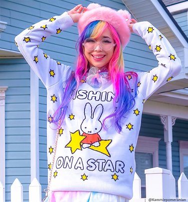 Miffy Wishing On A Star Knitted Jumper Miffy Wishing On A Star Knitted Jumper