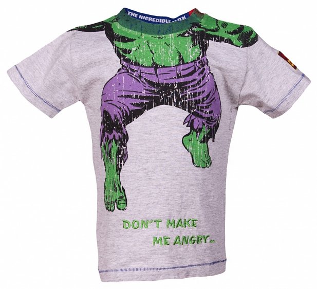 Kids Headless Incredible Hulk Don't Make Me Angry T-Shirt from Fabric Flavours Kids Headless Incredible Hulk Don't Make Me Angry T-Shirt from Fabric Flavours