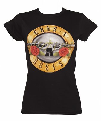 Women's Black Guns N Roses Classic Logo T-Shirt Women's Black Guns N Roses Classic Logo T-Shirt