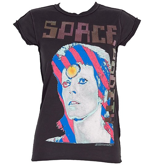 Women's David Bowie Space Oddity T-Shirt from Amplified Vintage Women's David Bowie Space Oddity T-Shirt from Amplified Vintage