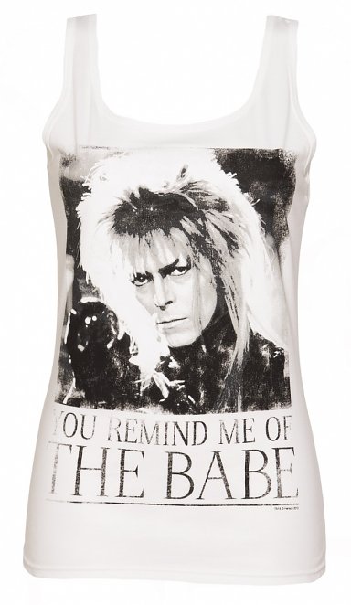 Women's White You Remind Me Of The Babe Bowie Labyrinth Vest Women's White You Remind Me Of The Babe Bowie Labyrinth Vest