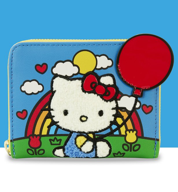 Loungefly Hello Kitty 50th Anniversary Chenille Zip Around Wallet