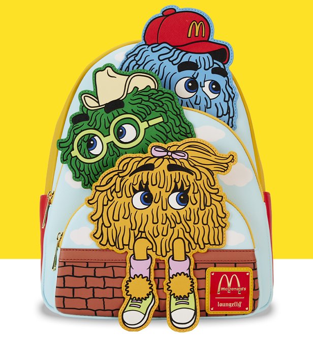 Loungefly McDonalds Triple Pocket Fry Guys Mini Backpack