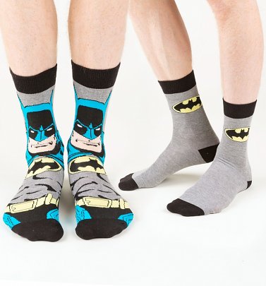 Men's 2pk DC Comics Batman Socks Men's 2pk DC Comics Batman Socks