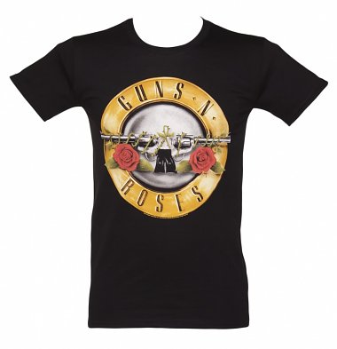 Men's Black Guns N Roses Classic Logo T-Shirt Men's Black Guns N Roses Classic Logo T-Shirt
