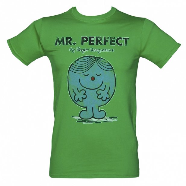 Men's Mr Perfect Mr Men T-Shirt Men's Mr Perfect Mr Men T-Shirt