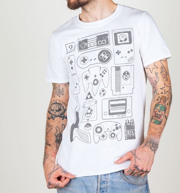 Old School Gamer Herren T -Shirt