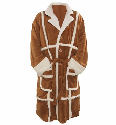 Men's Only Fools and Horses Del Boy Parker Fleece Dressing Gown Men's Only Fools and Horses Del Boy Parker Fleece Dressing Gown