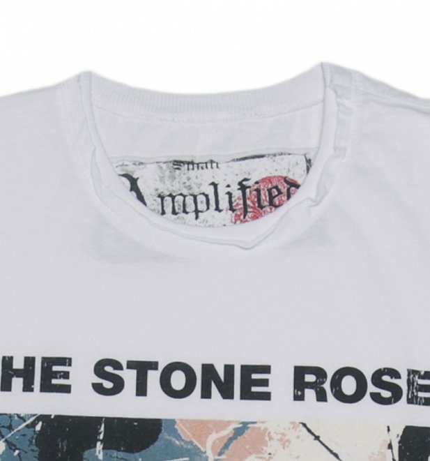 Men's White Stone Roses Wanna Be Adored T-Shirt from Amplified Men's White Stone Roses Wanna Be Adored T-Shirt from Amplified