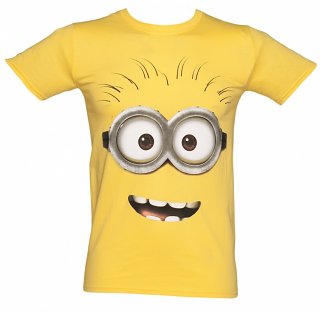 Men's Yellow Despicable Me Dave Minion T-Shirt Men's Yellow Despicable Me Dave Minion T-Shirt