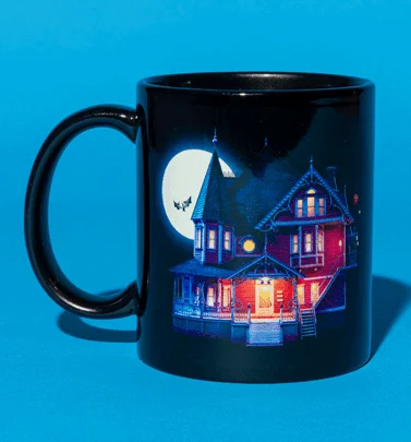 Coraline Home Sweet Home Black Mug