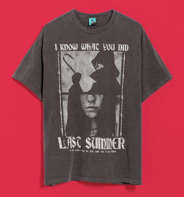 I Know What You Did Last Summer Split Vintage Wash Charcoal T-Shirt I Know What You Did Last Summer Split Vintage Wash Charcoal T-Shirt
