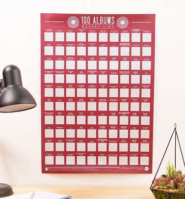 100 Albums Bucket List Scratch Poster 100 Albums Bucket List Scratch Poster