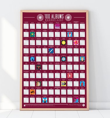 100 Albums Bucket List Scratch Poster 100 Albums Bucket List Scratch Poster