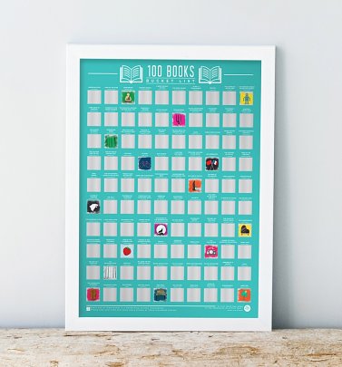 100 Books Bucket List Scratch Poster 100 Books Bucket List Scratch Poster