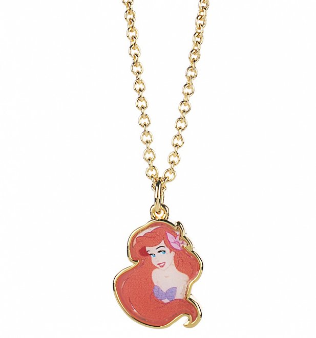 14kt Gold Plated Ariel Little Mermaid Necklace from Disney Couture