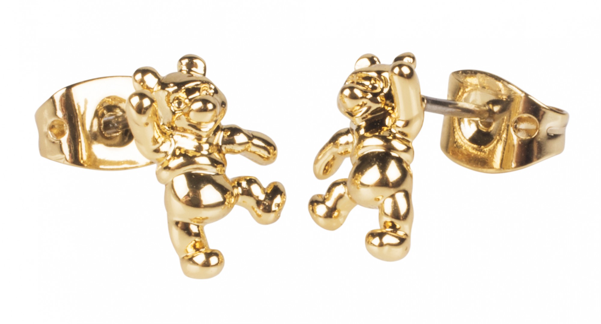 Winnie the pooh earrings gold