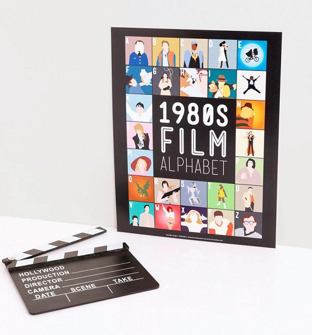 1980's Film Alphabet 11'' x 14'' Art Print