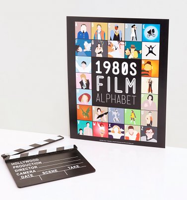 1980's Film Alphabet 11'' x 14'' Art Print 1980's Film Alphabet 11'' x 14'' Art Print
