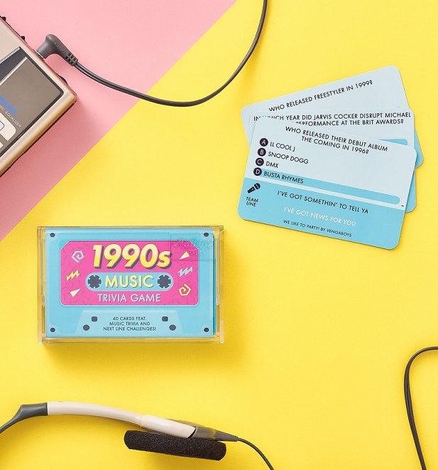 1990s Music Trivia Cassette Quiz Game