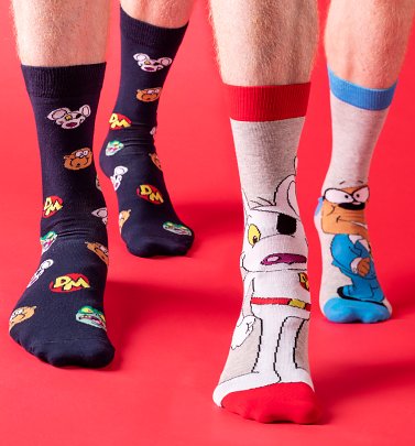 2pk Danger Mouse Socks 2pk Danger Mouse Socks