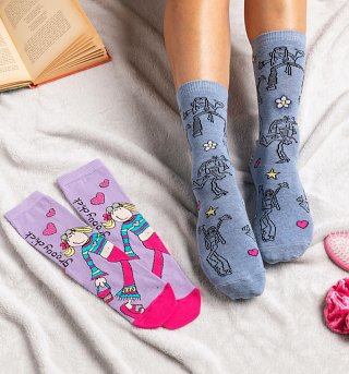 2pk Groovy Chick Bang On The Door Ankle Socks 2pk Groovy Chick Bang On The Door Ankle Socks