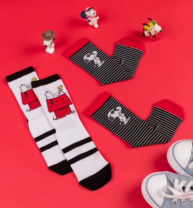 2pk Snoopy Socks