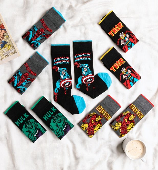 5pk Marvel Socks