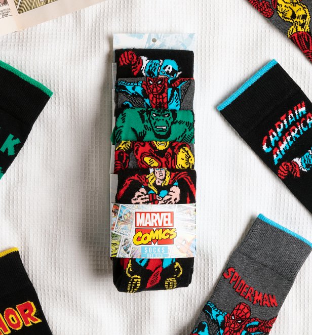 5pk Marvel Socks