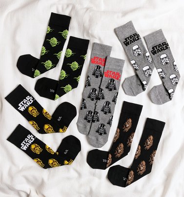 5pk Star Wars Socks 5pk Star Wars Socks