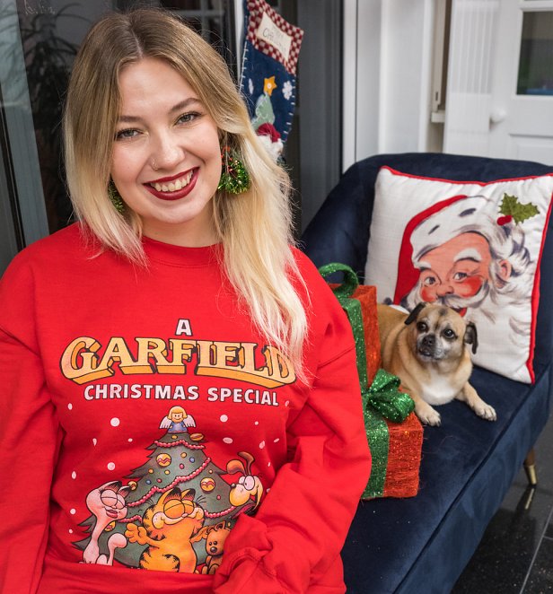 A Garfield Christmas Special Red Sweater