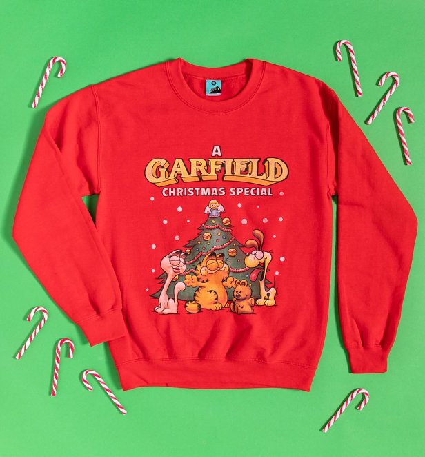 A Garfield Christmas Special Red Sweater