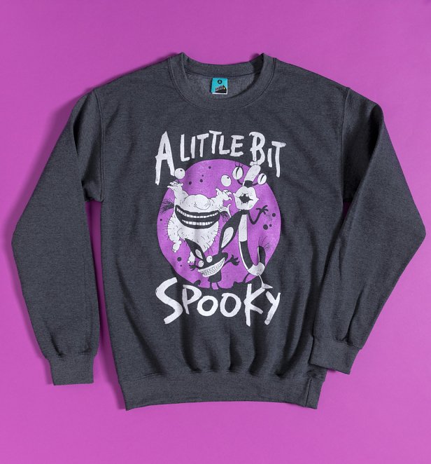 Aaahh!!! Real Monsters A Little Bit Spooky Charcoal Marl Sweater Aaahh!!! Real Monsters A Little Bit Spooky Charcoal Marl Sweater