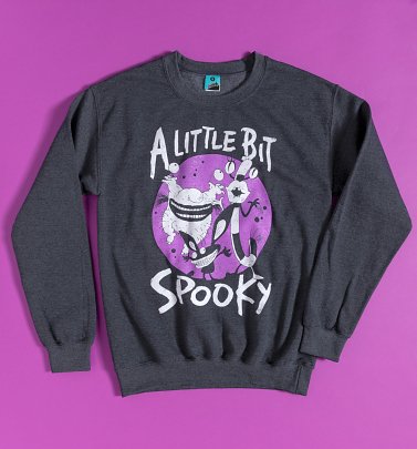 Aaahh!!! Real Monsters A Little Bit Spooky Charcoal Marl Sweater
