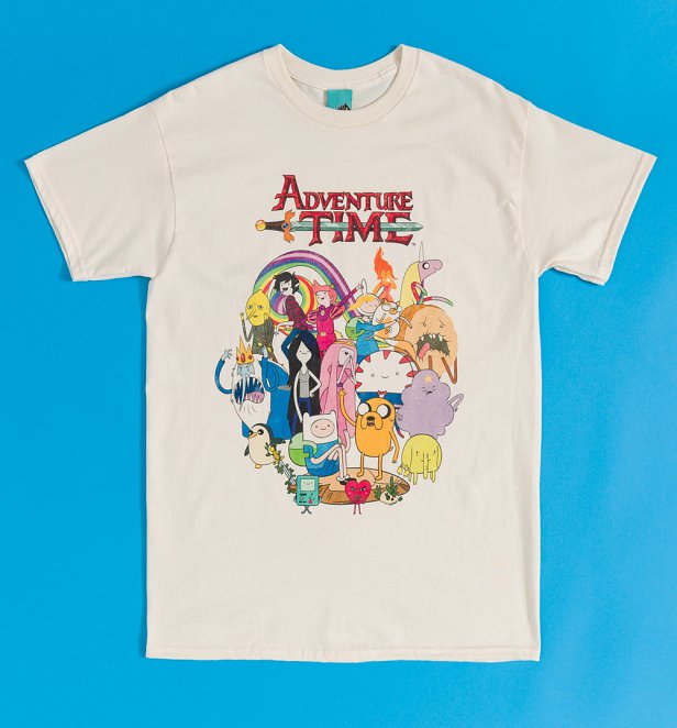 Adventure Time Characters Natural T-Shirt Adventure Time Characters Natural T-Shirt