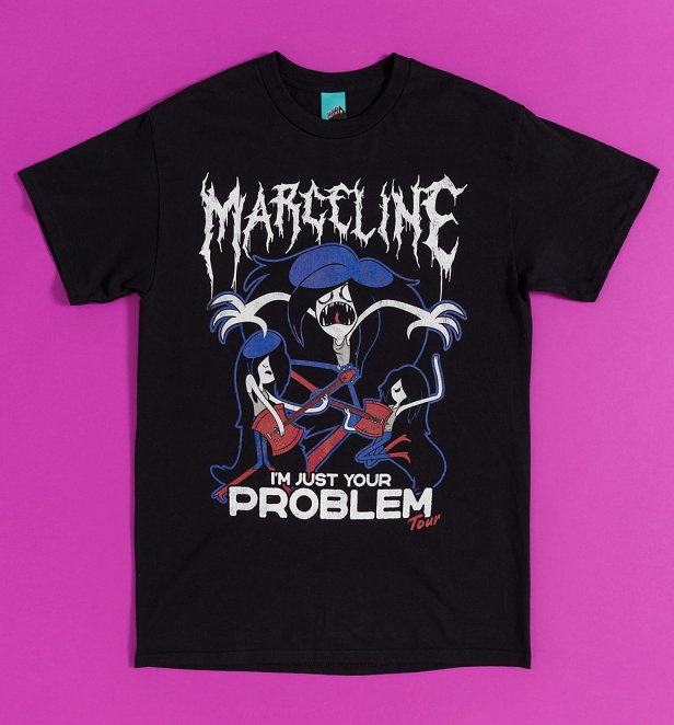 Adventure Time Marceline Just Your Problem Tour Black T-Shirt With Back Print