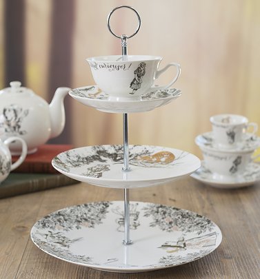 Alice In Wonderland Victoria & Albert Museum 3 Tier China Cake Stand Alice In Wonderland Victoria & Albert Museum 3 Tier China Cake Stand