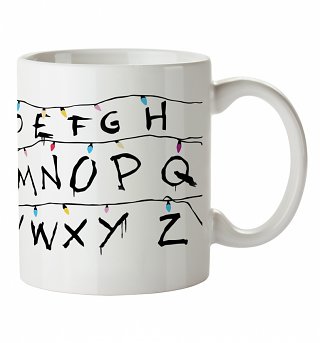 Alphabet Lights Stranger Things Inspired Mug Alphabet Lights Stranger Things Inspired Mug