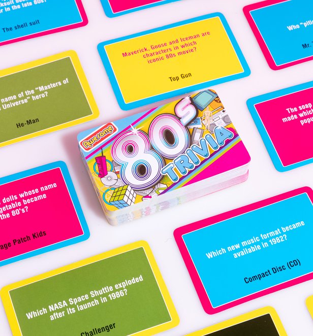 Awesome 80s Trivia Cards
