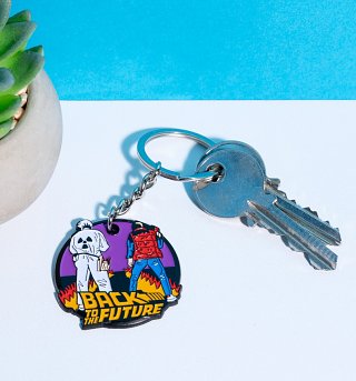 Back To The Future Doc and Marty Keyring Back To The Future Doc and Marty Keyring