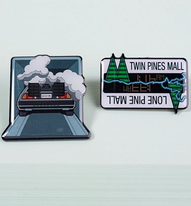 Back To The Future Pin Badge Set Back To The Future Pin Badge Set