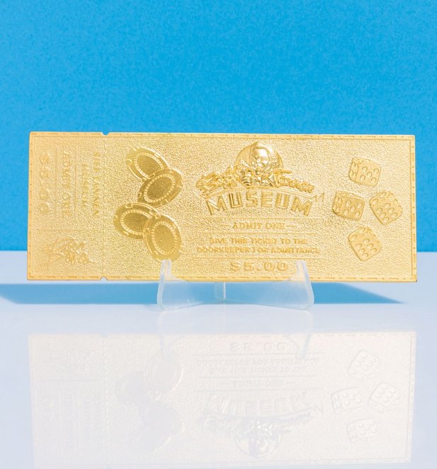 Back to the Future Limited Edition 24k Gold Plated Biff Tannen Museum Entrance Ticket