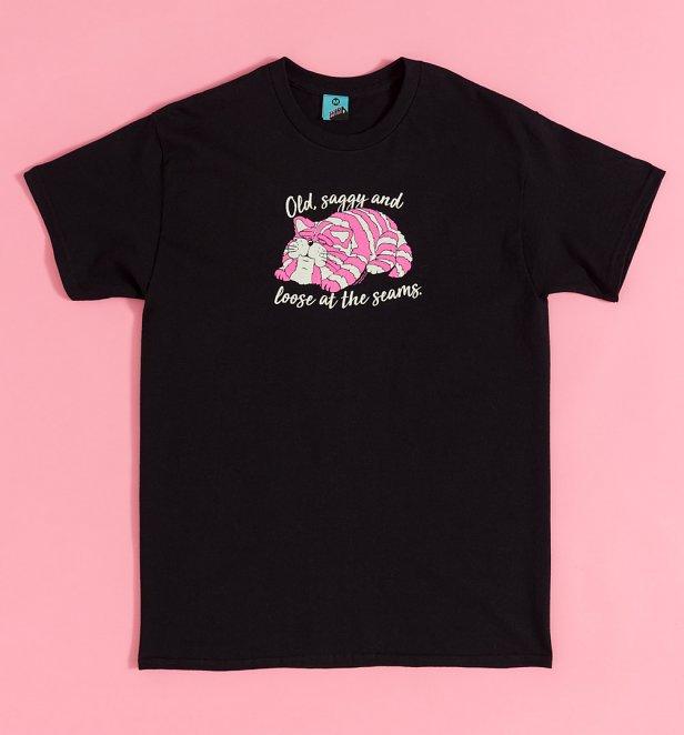 Bagpuss Loose At The Seams Black T-Shirt
