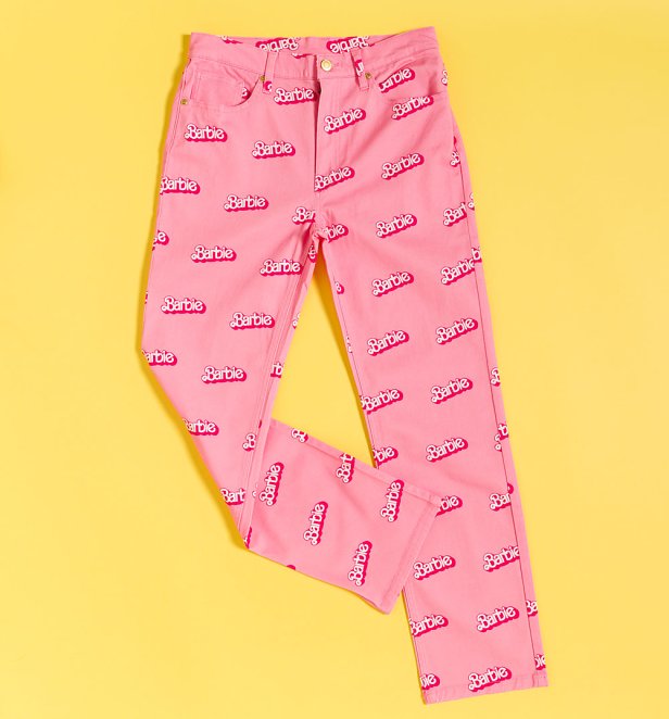 Barbie All Over Print Boyfriend Jeans From Cakeworthy