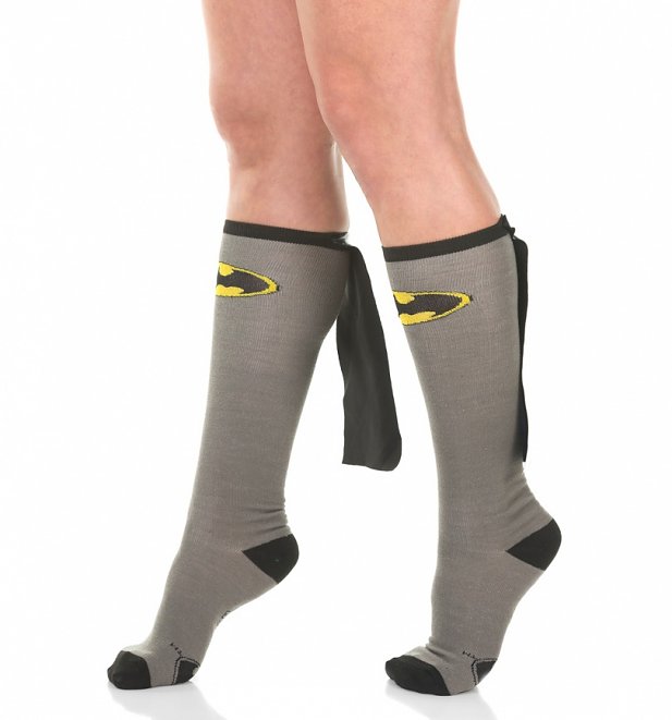 Batman Knee High Socks with Cape
